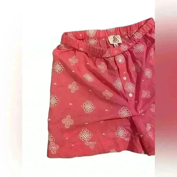 NWOT dRA Los Angeles Pink Embroidered Boxer Shorts Size Medium - Picture 5 of 9
